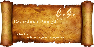 Czeichner Gergő névjegykártya